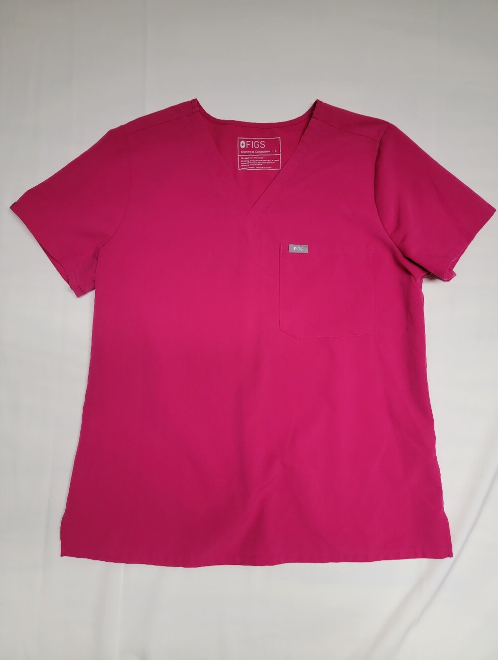 FIGS Catarina One-Pocket Scrub Top - Ultra Rose